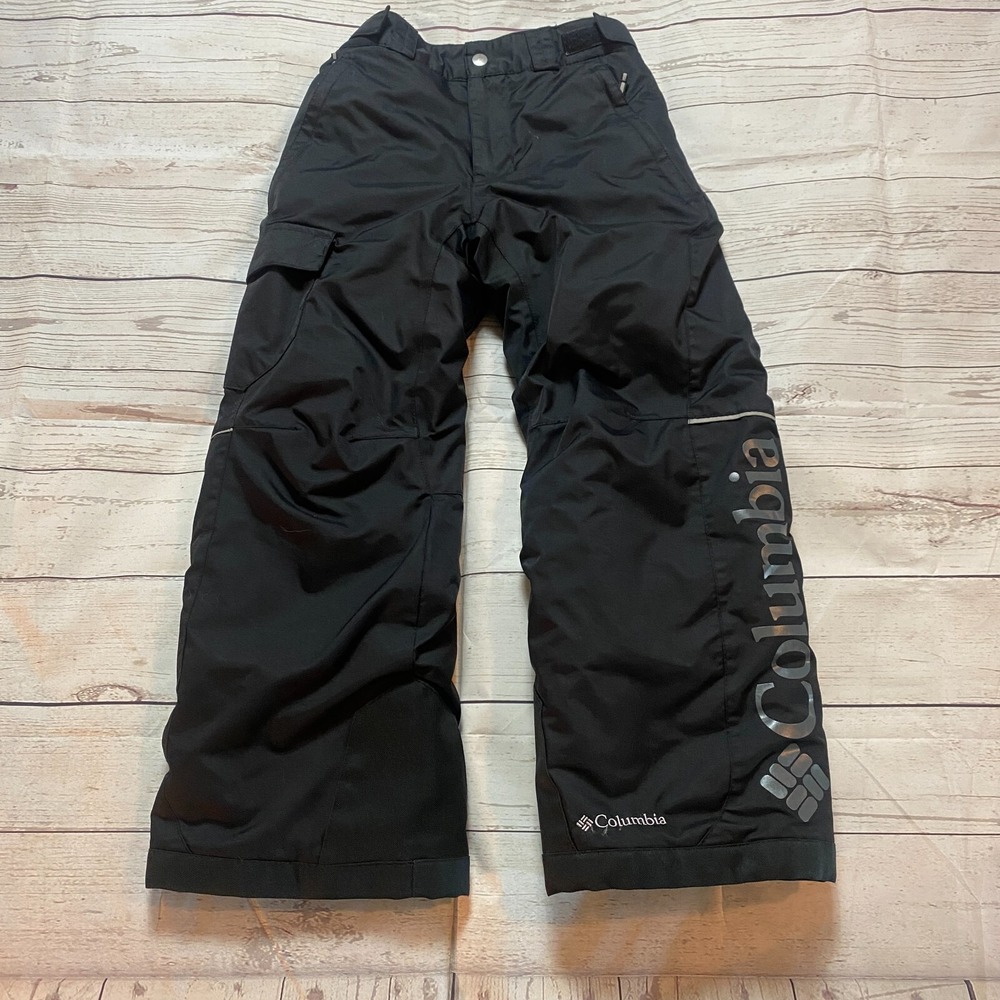 Columbia Bugaboo Omni Heat Snow Ski Snowboard Pants Black Youth Size Small